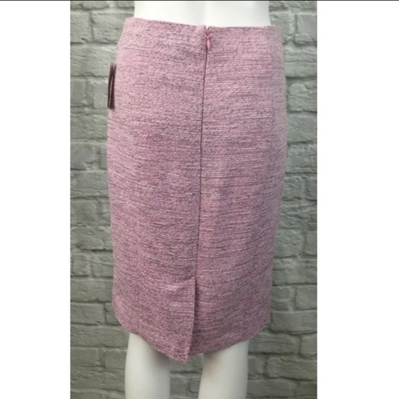 CeCe Cynthia Steffe Fuchsia Tweed Pencil Skirt - Picture 4 of 7